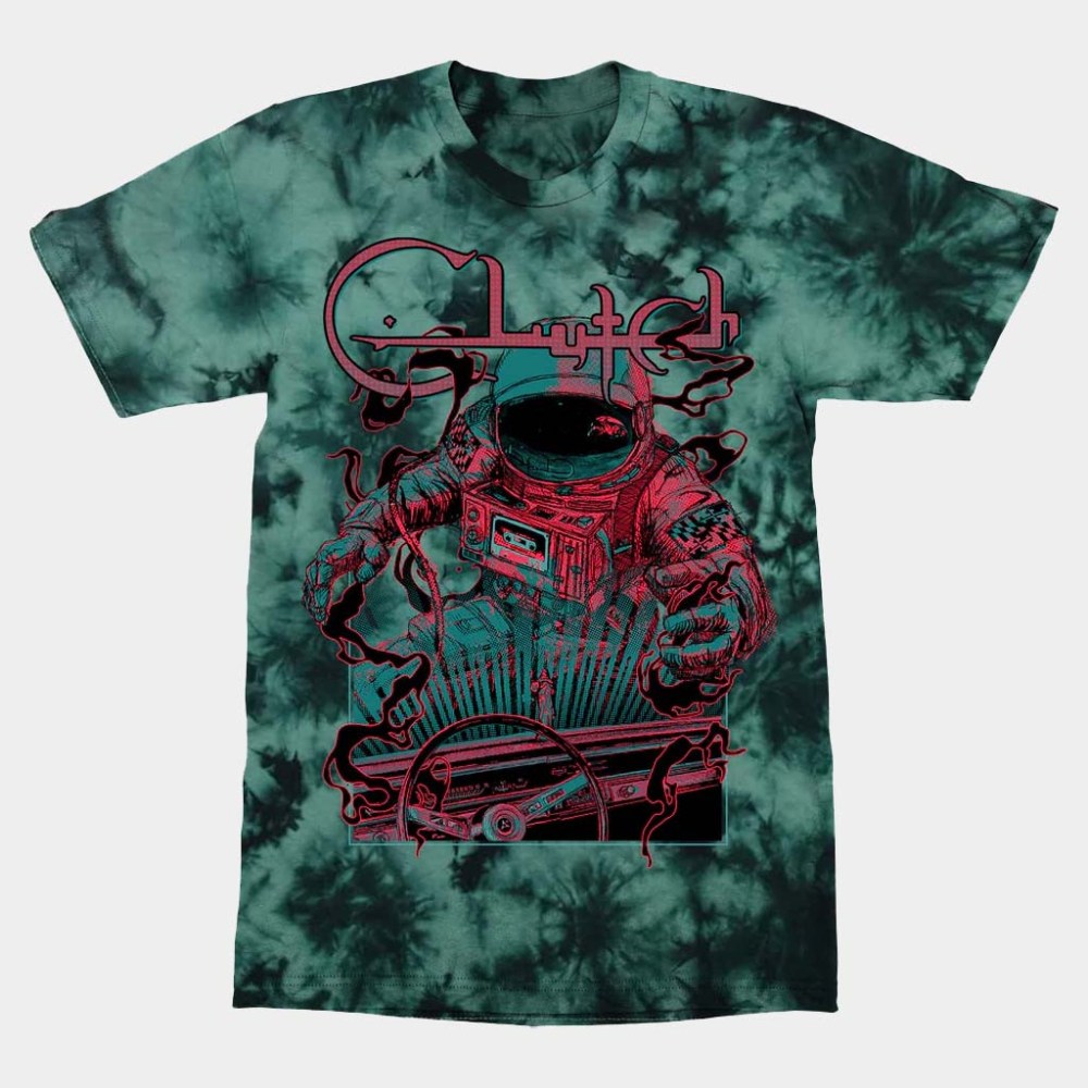 Clutch Merch Spacegrass Astronaut Tie Dye T-Shirt Best Gifts For Boyfriend