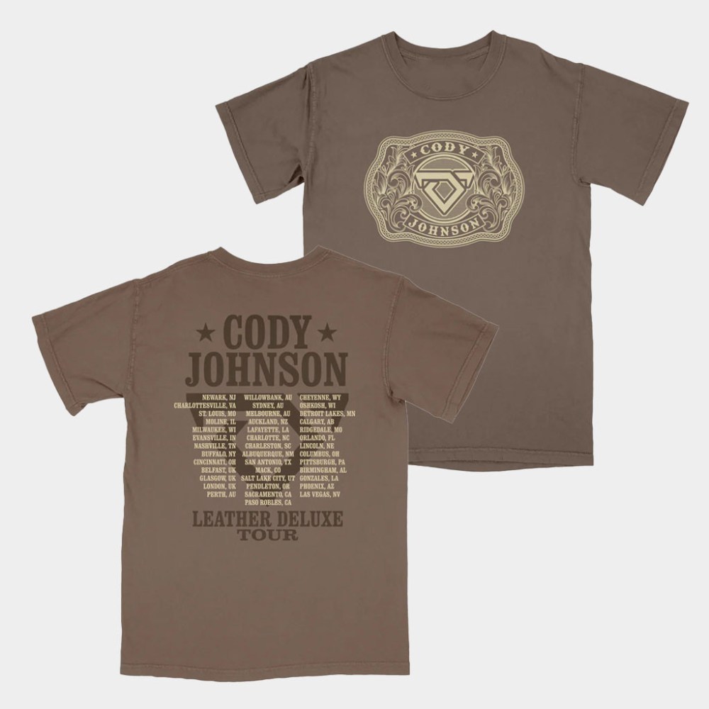 Cody Johnson Merch Belt Buckle Tour T-Shirt Best Gifts For Music Lovers