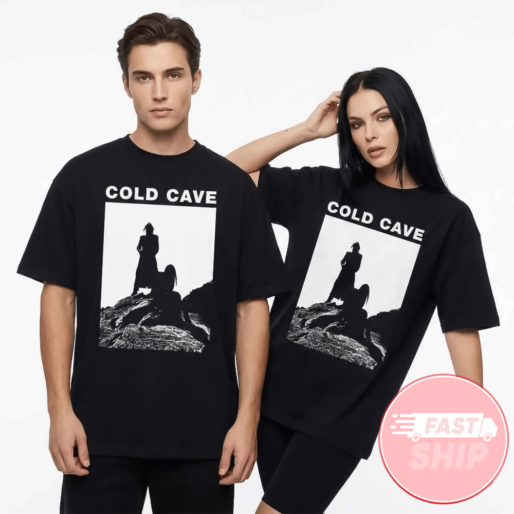 Cold Cave x Buzz Kull x Rosa Anschutz Live At The Bellwether 2026 Single Black T-Shirt Fan Merch