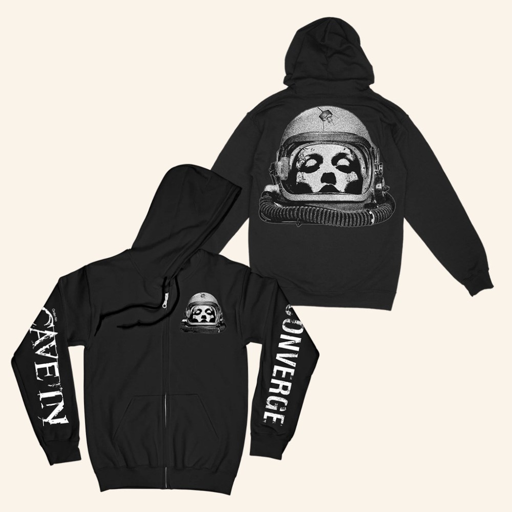 Converge Merch Converge And Cave In Mashup Black Zip Up Hoodie Best Christmas Gifts For Him