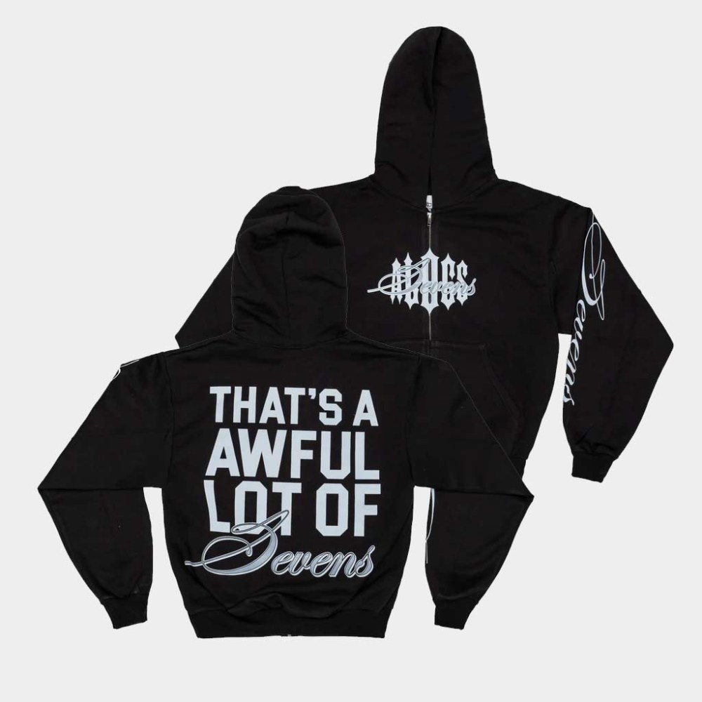 Cough Syrup Merch Awful Lot Of Sevens Zip Up Hoodie Best Gifts For Wife
