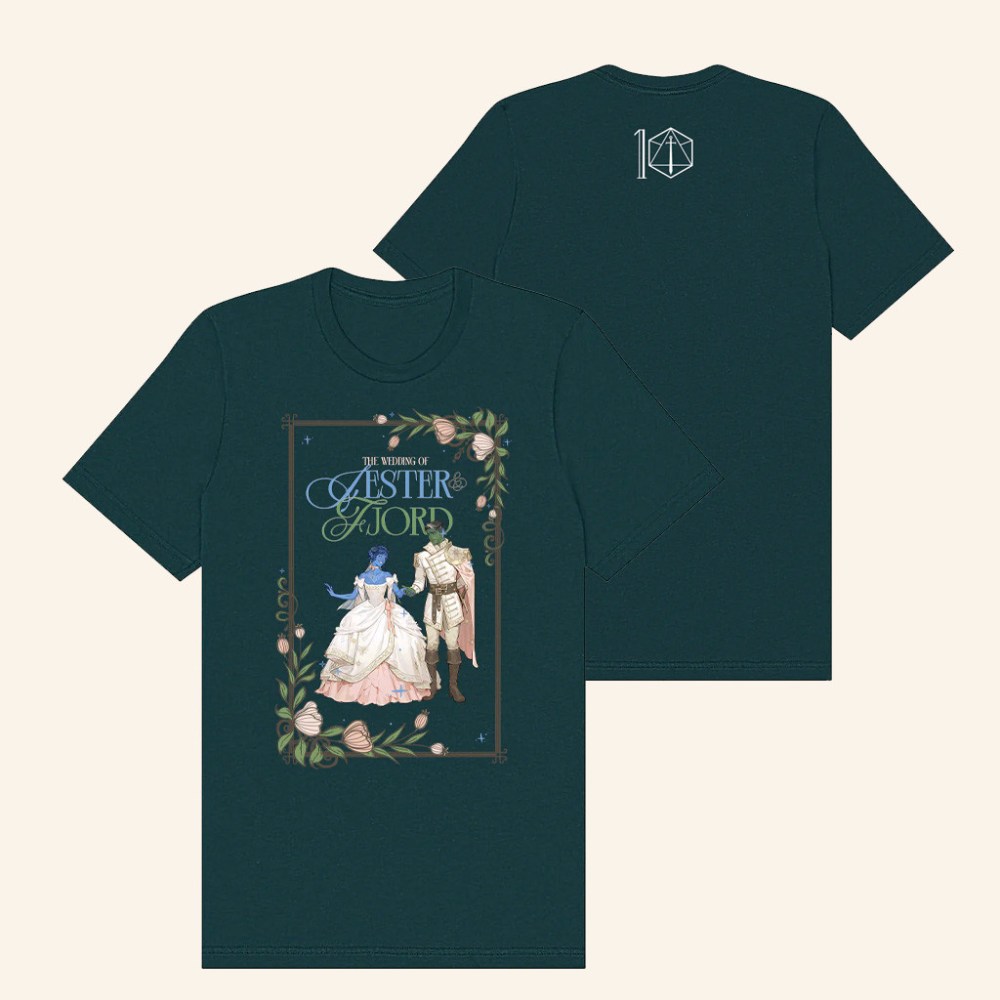 Critrole Merch Fjord Stone And Jester Lavorre Wedding T-Shirt Xmas Gifts For Him