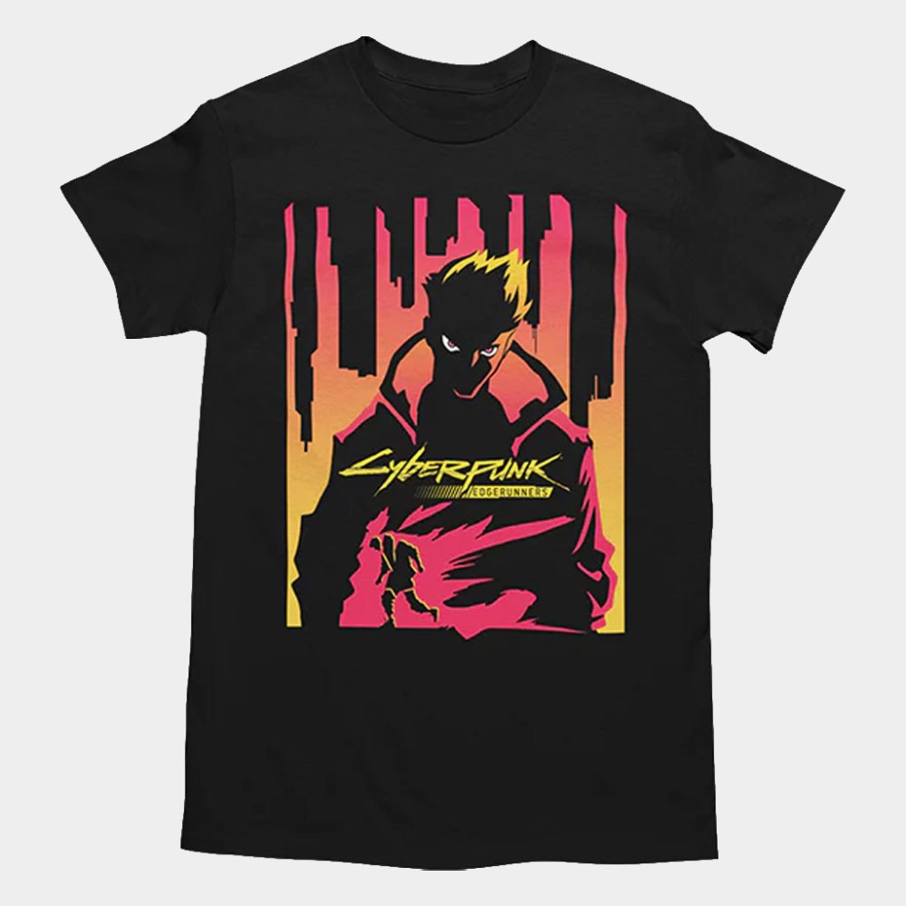Cyberpunk Merch Cyberpunk Edgerunners David Martinez On Fire Shirt Video Game Lover Gift Ideas