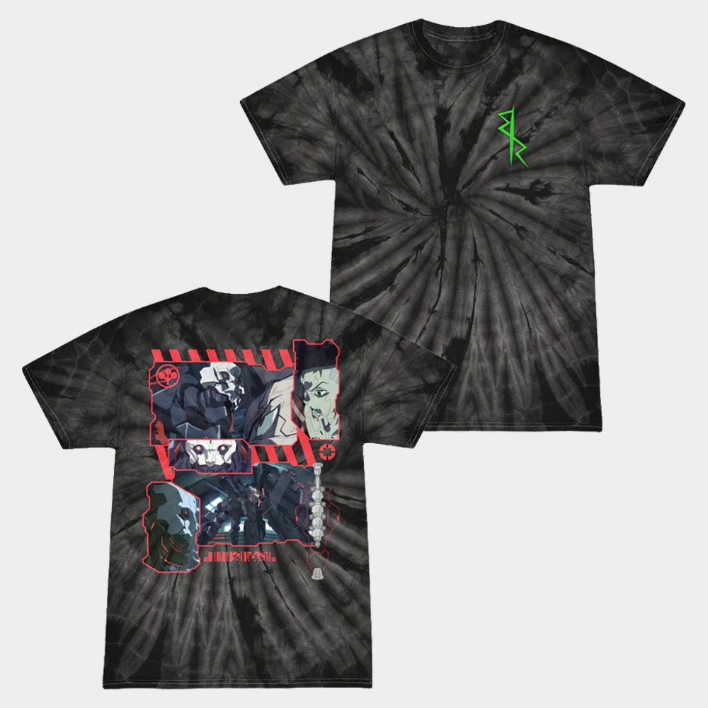 Cyberpunk Merch Cyberpunk Edgerunners Face Off Tie Dye T-Shirt Gifts For Video Game Lover