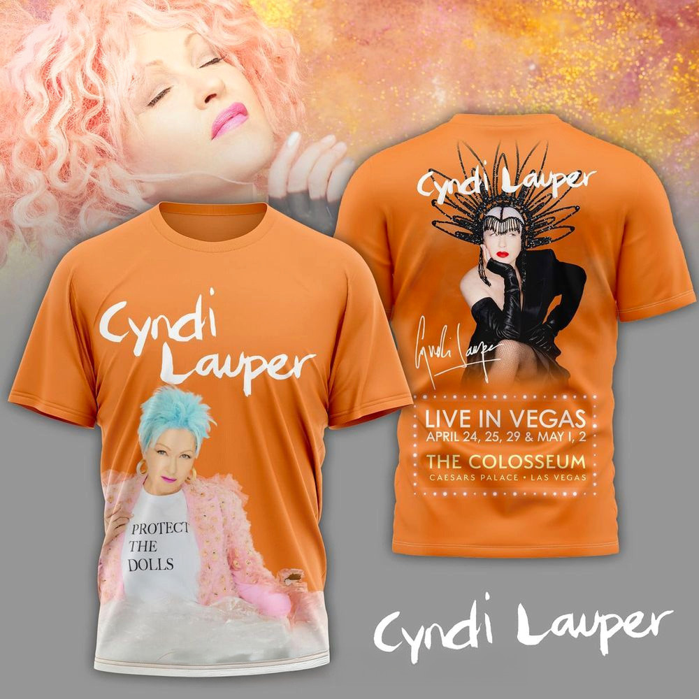 Cyndi Lauper Live In Vegas T-Shirt Cyndi Lauper Merch Birthday Ideas For Her