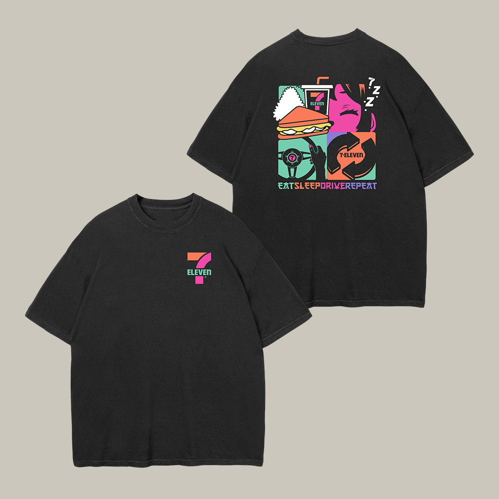 Daily Drive 7 Eleven T-Shirt 7 Eleven Birthday Clothes Cool Present For Brothers