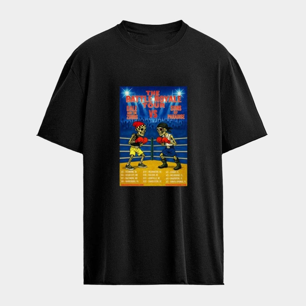 Dale And The ZDubs Vs Sons Of Paradise The Battle Royale Tour T-Shirt Gifts For Music Fans