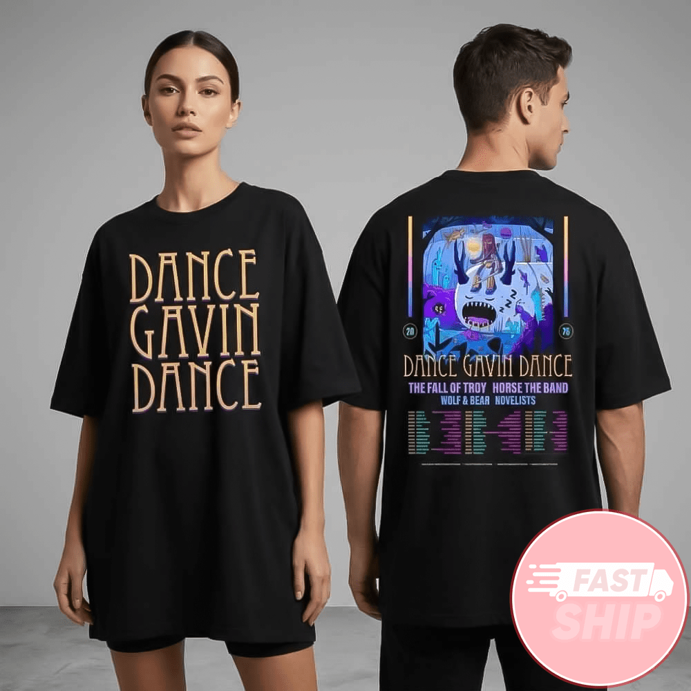 Dance Gavin Dance Spring Summer Tour 2026 US Canada Leg T-Shirt Gifts For Fans