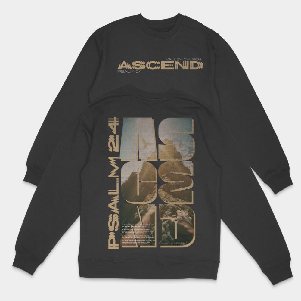 Dane Apparel Merch Valley Church Ascend Crewneck Sweatshirt Present For Dad