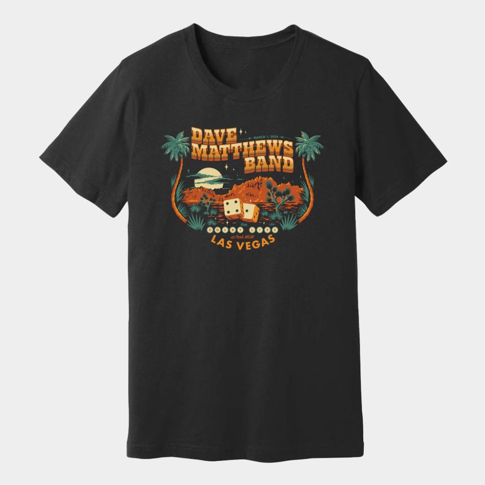 Dave Matthews Band Merch Vegas 2024 T-Shirt Dave Matthews Shirt Gift Ideas For Music Lovers