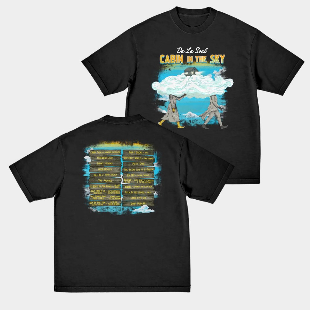 De La Soul Merch Cabin In The Sky Tracklist T-Shirt Music Related Gifts For Guys