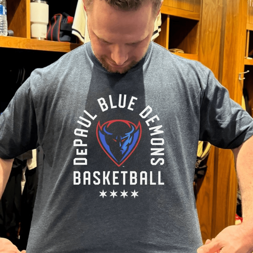 DePaul Blue Demons Basketball T-Shirt DePaul Blue Demons Apparel Basketball Fan Gift Ideas
