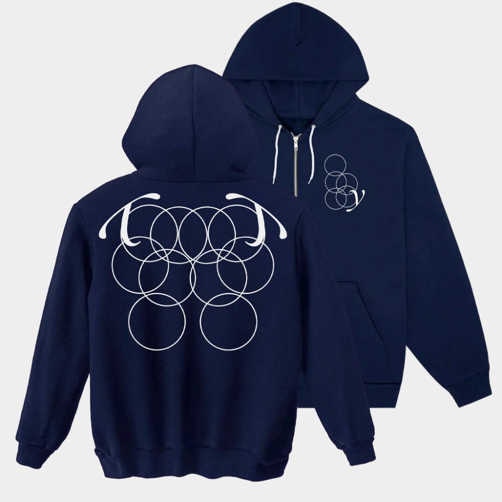 DeadAir Merch Navy Zip Hoodie Birthday Presents For Boyfriend