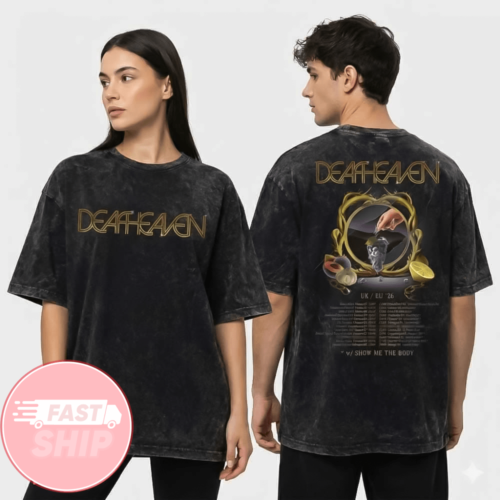 Deafheaven UK EU Summer Tour 2026 And European Summer Festivals Poster Tour Dates Washed T-Shirt