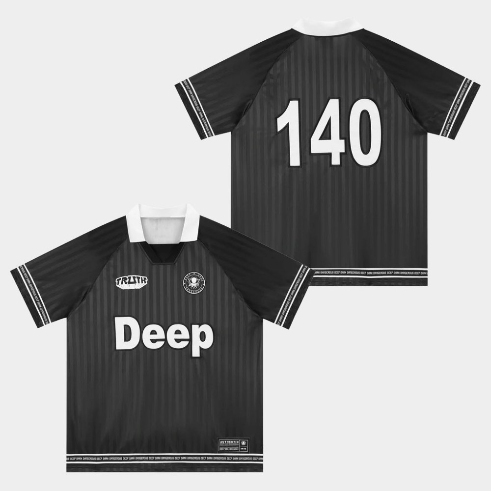 Deep Dark And Dangerous Merch Black Deep Collar Jersey 140 DDD SHOP Gifts For Brother