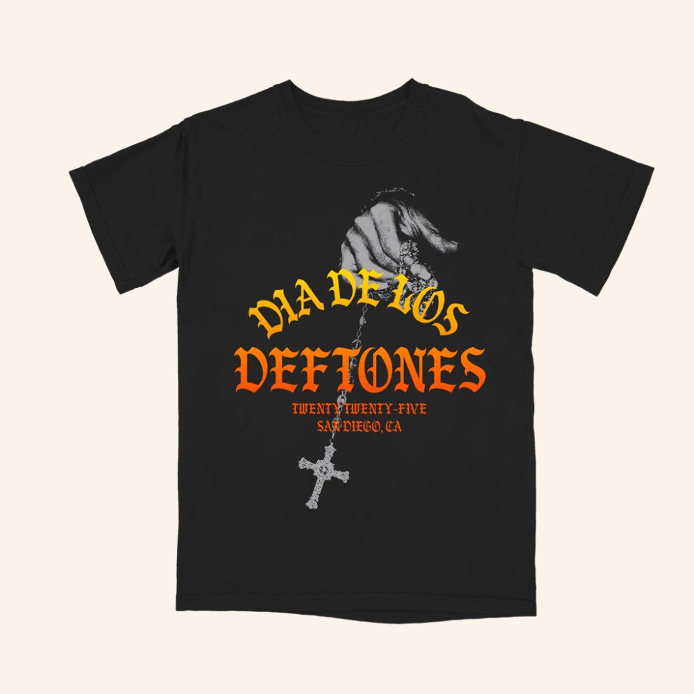Deftones Merch Deftones Ombre Rosary T-Shirt Christmas Gift Ideas For Boyfriend