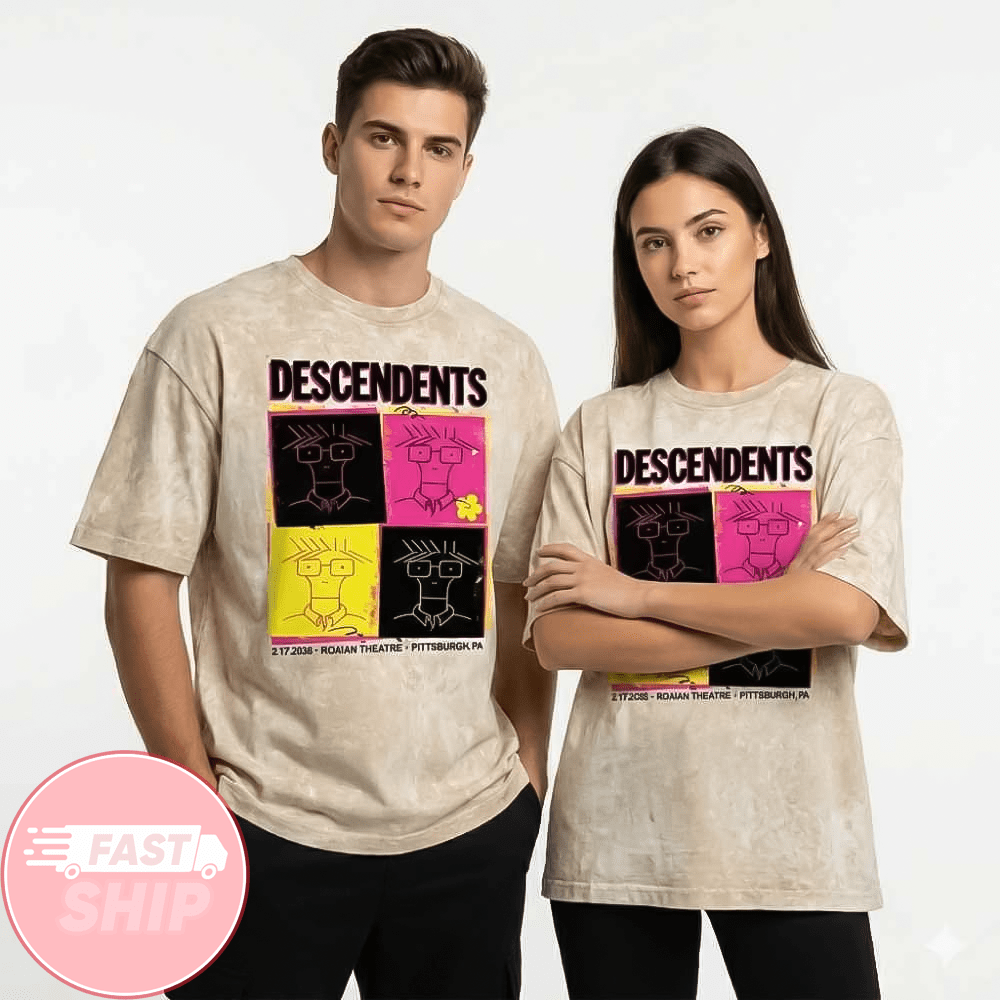 Descendents Live At Roxian Theatre Pittsburgh February 17 2026 Milo Aukerman Washed T-Shirt
