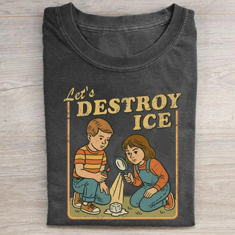 Destroy ICE T-Shirt Immigrant Rights Protest Graphic Tee Gift For Activists