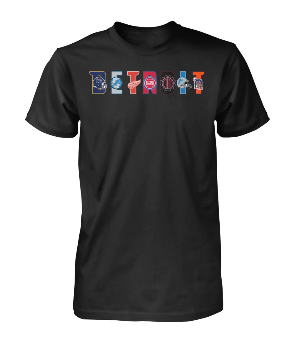 Detroit Sports Mashup T-Shirt City Of Champions Shirt Game Day Gift For Dad