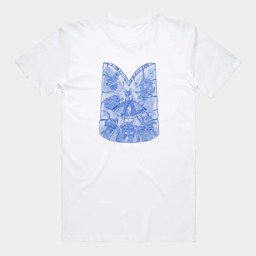 Devolver Digital Merch Cult Of The Lamb Ice Crown T-Shirt White Gifts For Brother