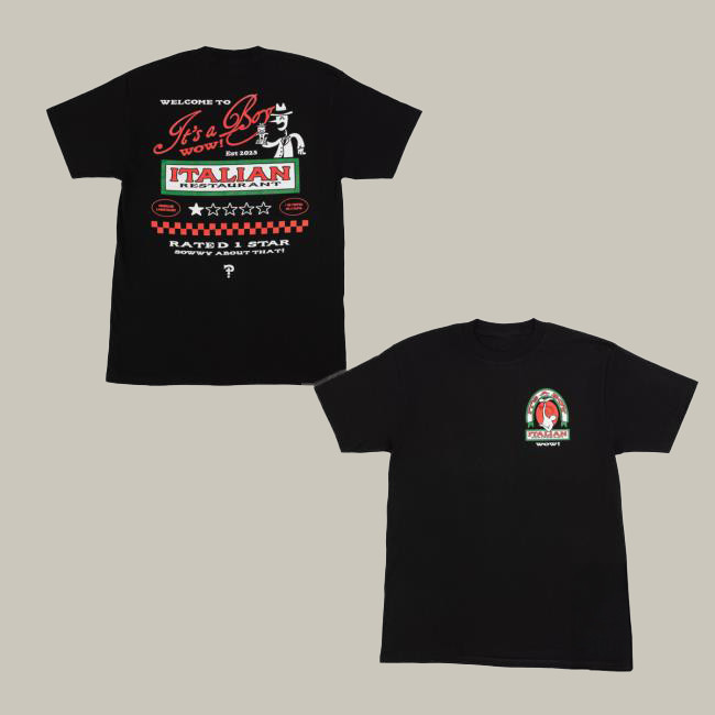 Diemarchive Merch It's A Boy Italian Restaurant Rated 1 Star T-Shirt Diemarchive Shirt