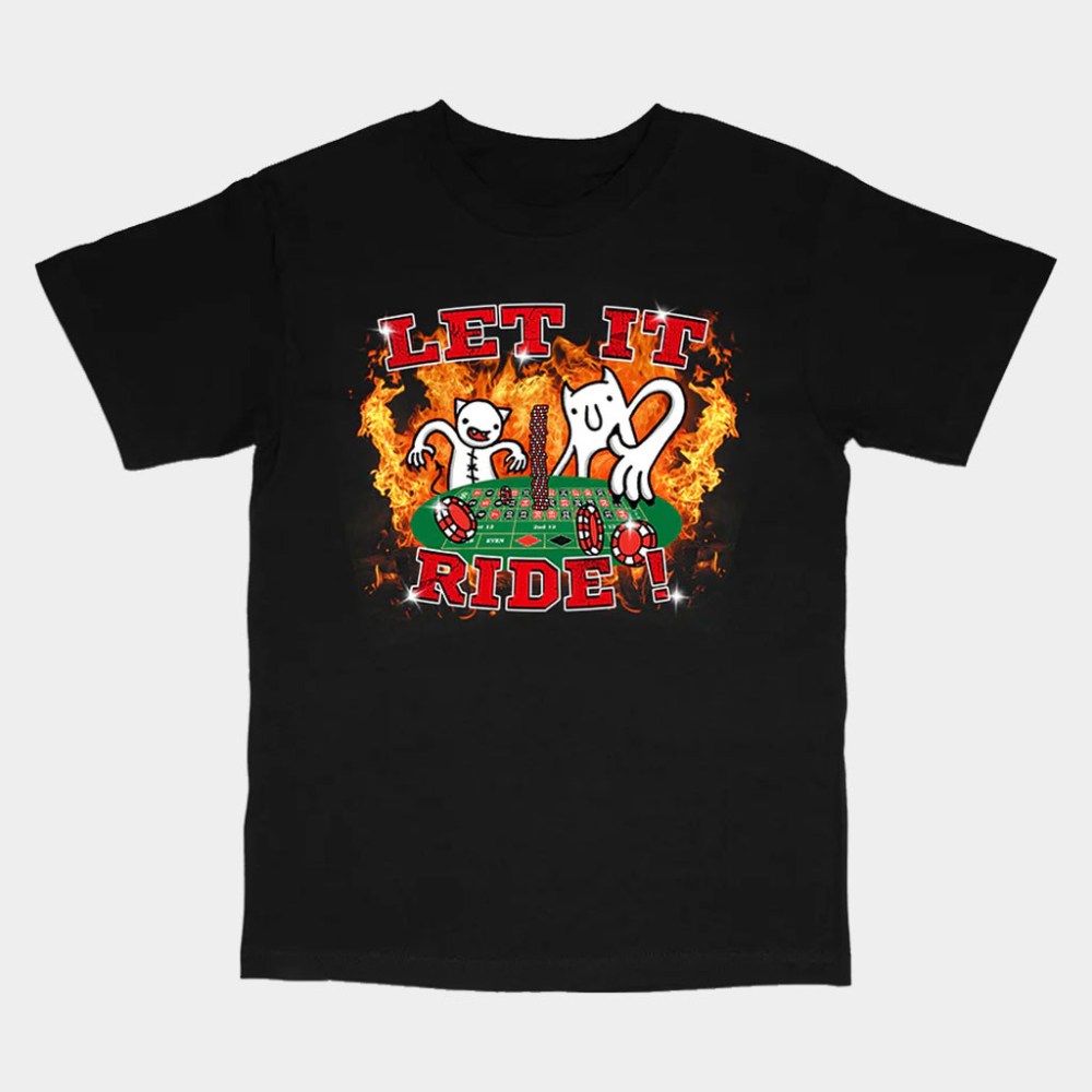 Diemarchive Merch LET IT RIDE Rap T-Shirt Black Good Gifts For Son