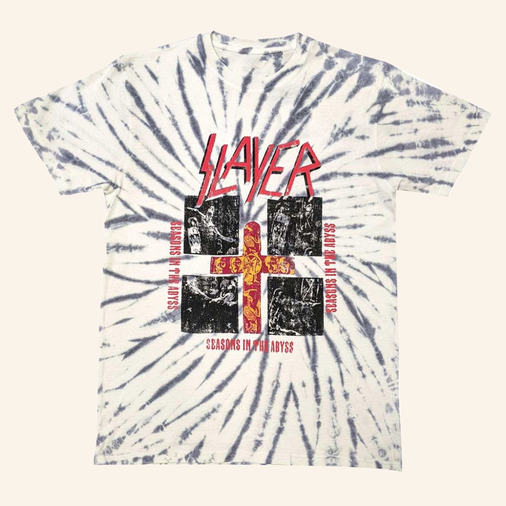 Direct Merch Slayer Quad Seasons Dip Dye T-Shirt Xmas Gifts For Him