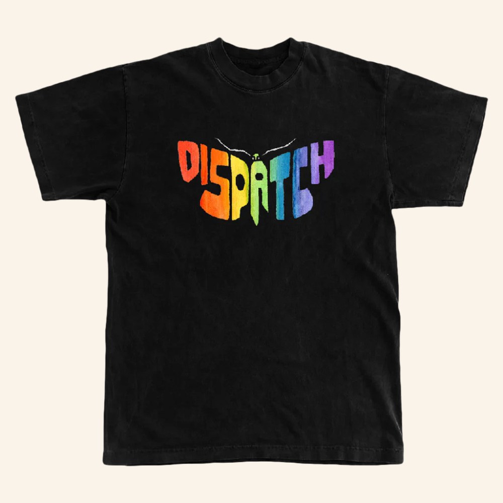 Dispatch Merch Rainbow Butterfly T-Shirt Christmas Presents For Him