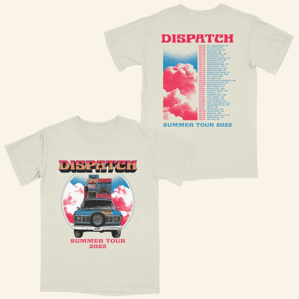 Dispatch Merch Summer Tour T-Shirt Dispatch Shirt Christmas Gifts For Guys