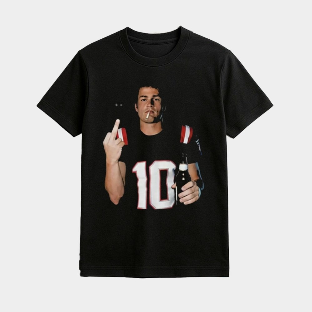 Drake Maye Middle Finger Shirt Drake Maye NE Patriots Merch Gifts For Football Fans