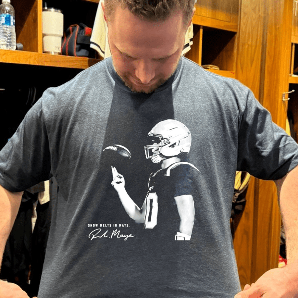 Drake Maye New England Football Snow Melts In Maye Signature Shirt Football Fan Gift Ideas
