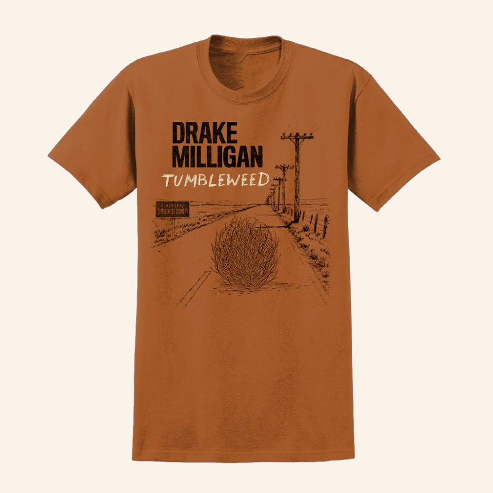 Drake Milligan Merch Tumbleweed T-Shirt Cool Gifts For Music Lovers