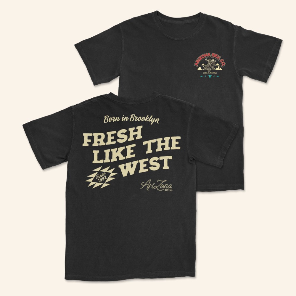 DrinkAriZona Merch Black Fresh Like The West T-Shirt AriZona Tea Merch Gifts For Him