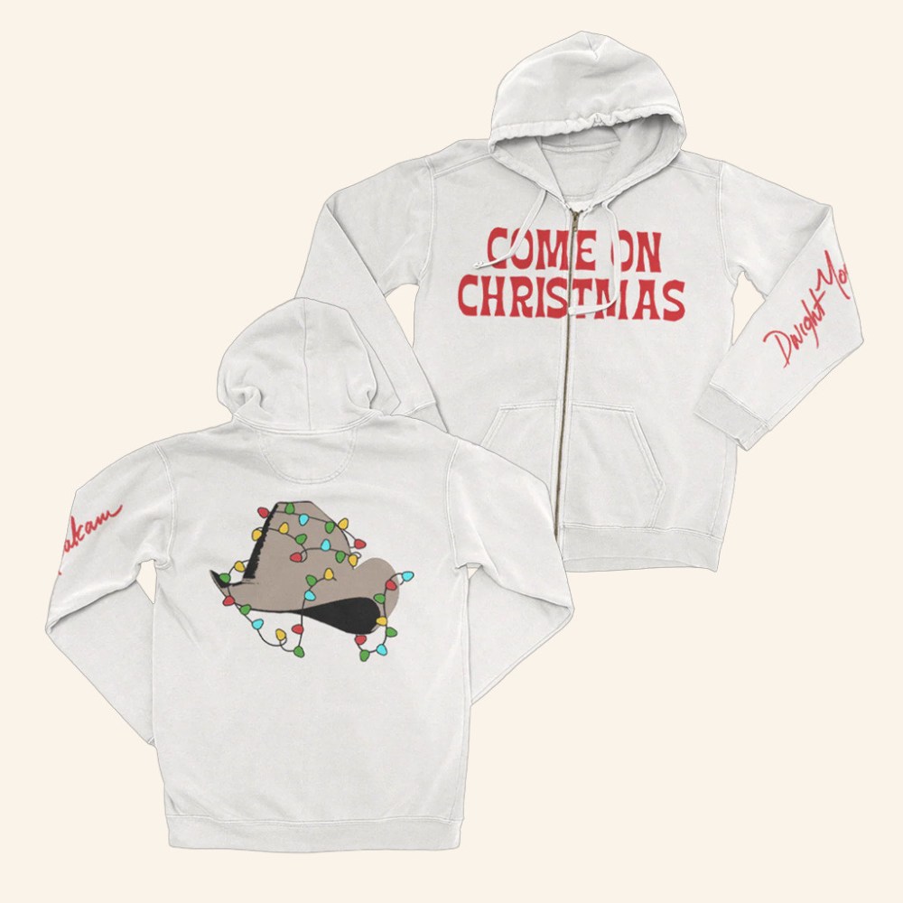 Dwight Yoakam Merch Come On Christmas Zip Hoodie Xmas Gifts For Him