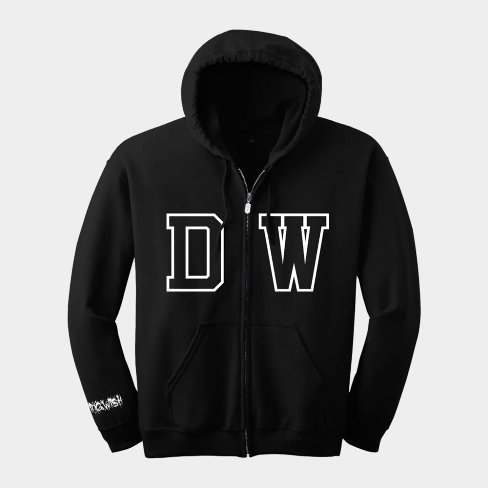 Dying Wish Merch Varsity Zip Up Hoodie Dying Wish Hoodie Gifts For Band Fans