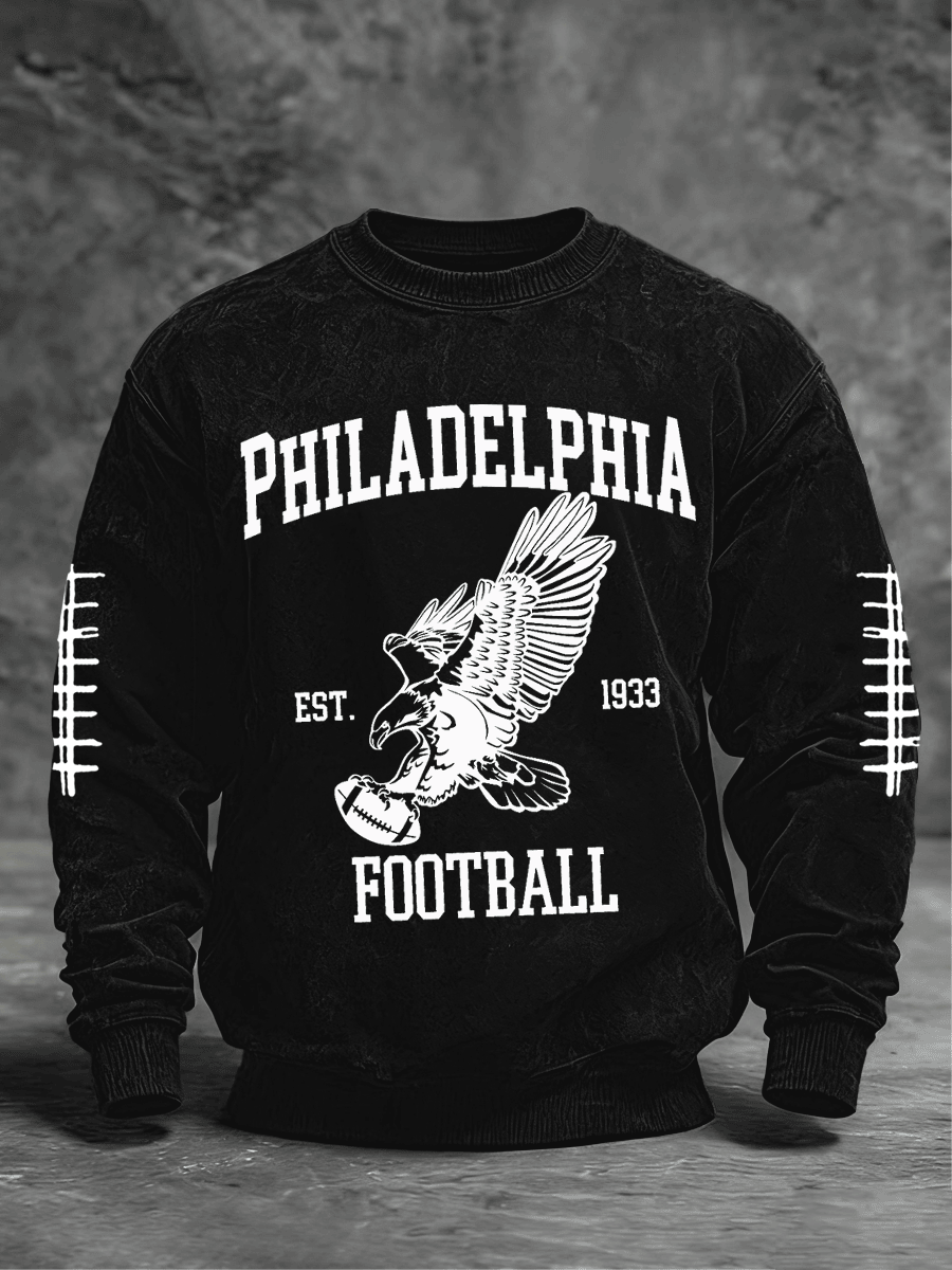 Eagles Football Sweatshirt Philadelphia Victory Game Day Clothing Super Bowl Merch Dad Gifts
