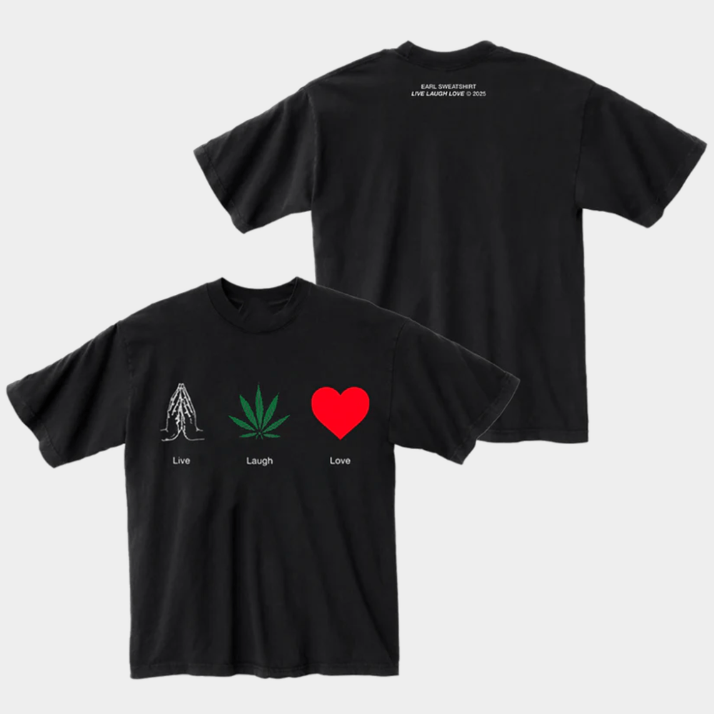 Earl Sweatshirt Merch Prayer Black T-Shirt Earl Sweatshirt Live Laugh Love 2025 Shirt Gifts