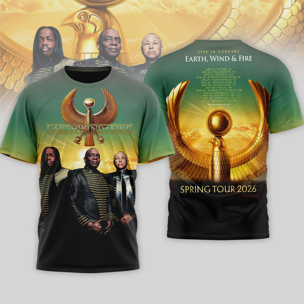 Earth Wind And Fire Spring Tour 2026 T-Shirt Fan Merch Gift Ideas For Brother