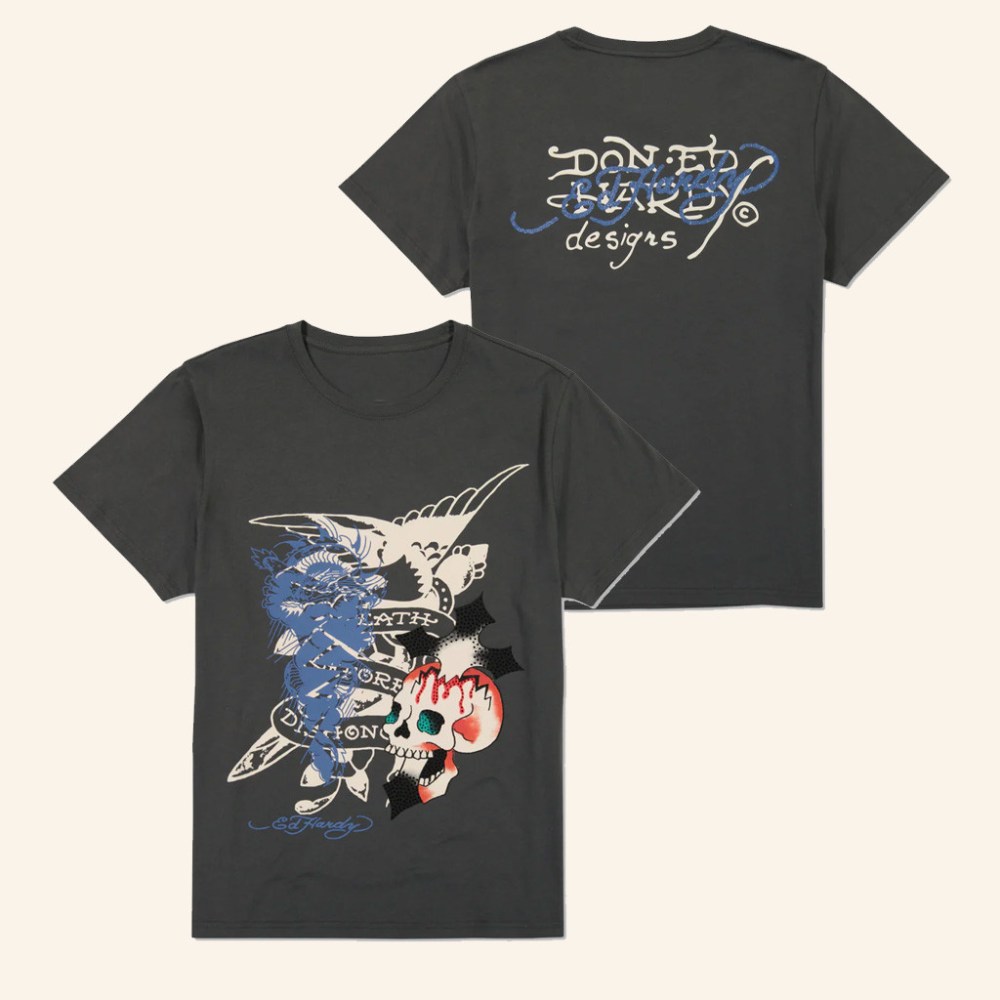 Ed Hardy Merch Eagle Skull T-Shirt Christmas Gift Ideas For Friends
