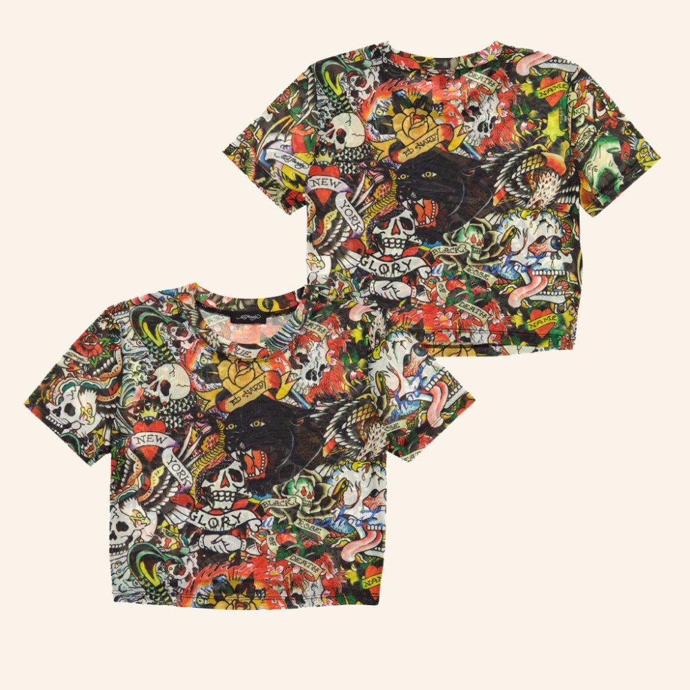 Ed Hardy Merch Flash Mix Power Baby Tee Christmas Gifts For Daughter