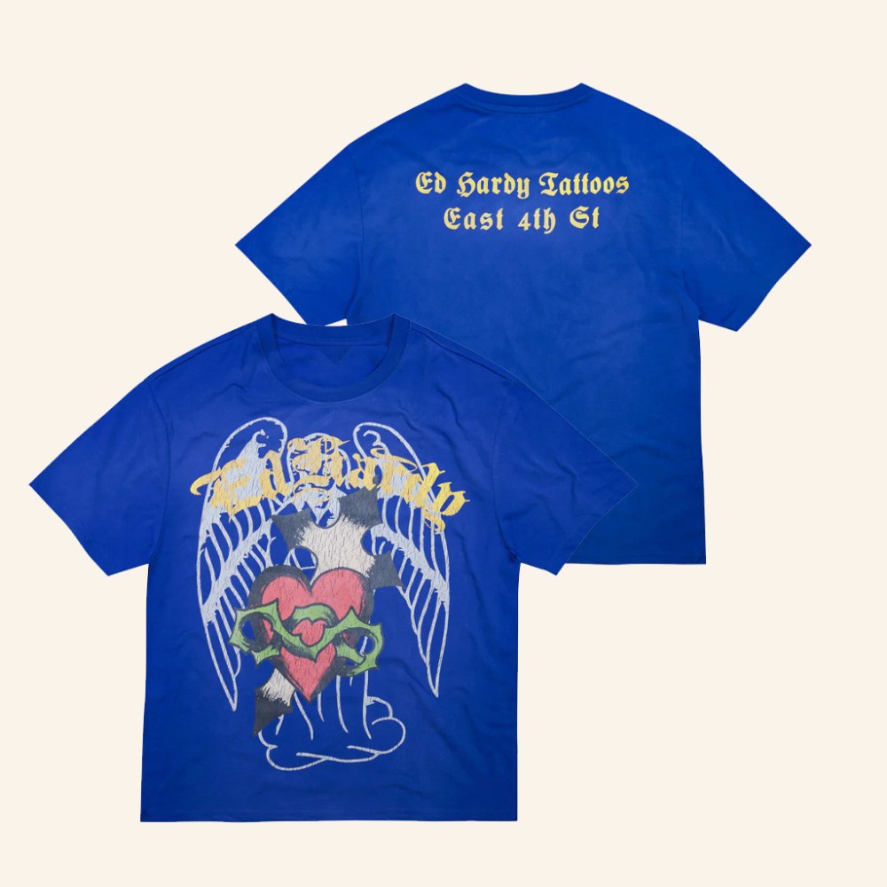 Ed Hardy Merch Sacred Heart T-Shirt Birthday Ideas For Husband