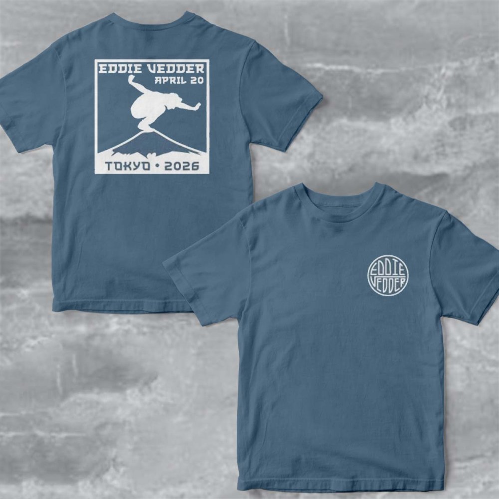 Eddie Vedder Tokyo 2026 Hanko Event T-Shirt Eddie Vedder April 20 Tokyo Merch