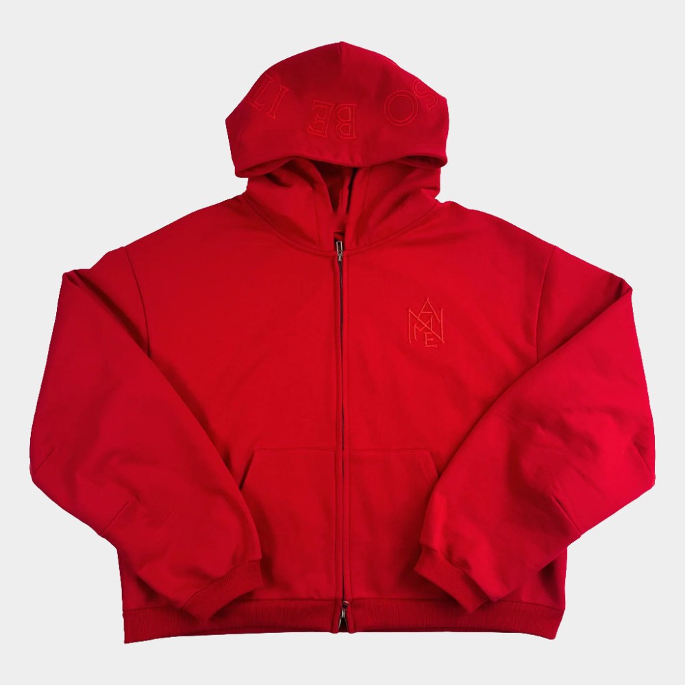 Elevation Church Merch SO BE IT Crest Zip Hoodie Red Gifts Ideas For Besties