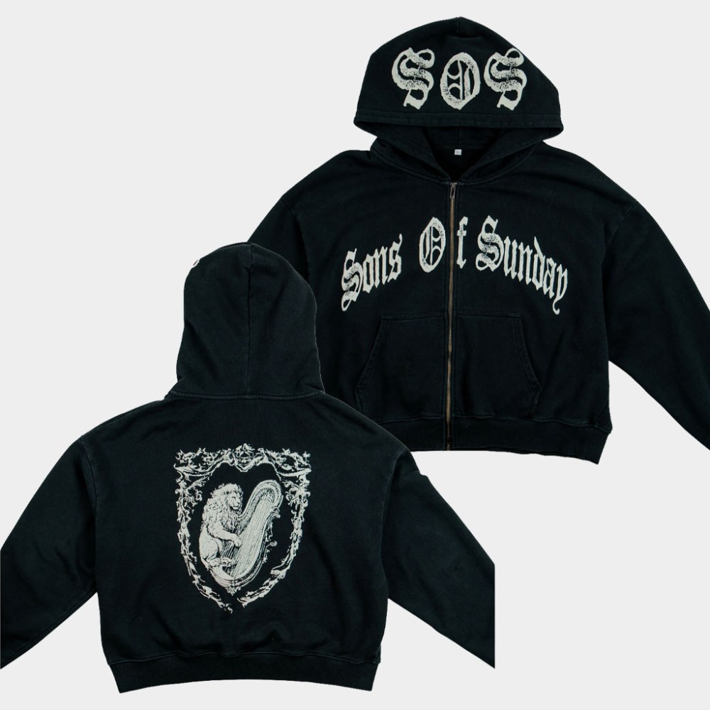 Elevation Church Merch Sons Of Sunday Cropped Zip Hoodie Unique Gifts For Wife