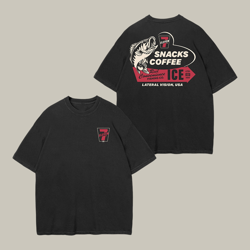 Elevenx Lateral Vision Fishing T-Shirt Convenience Store Merch Cool Gift For Brother