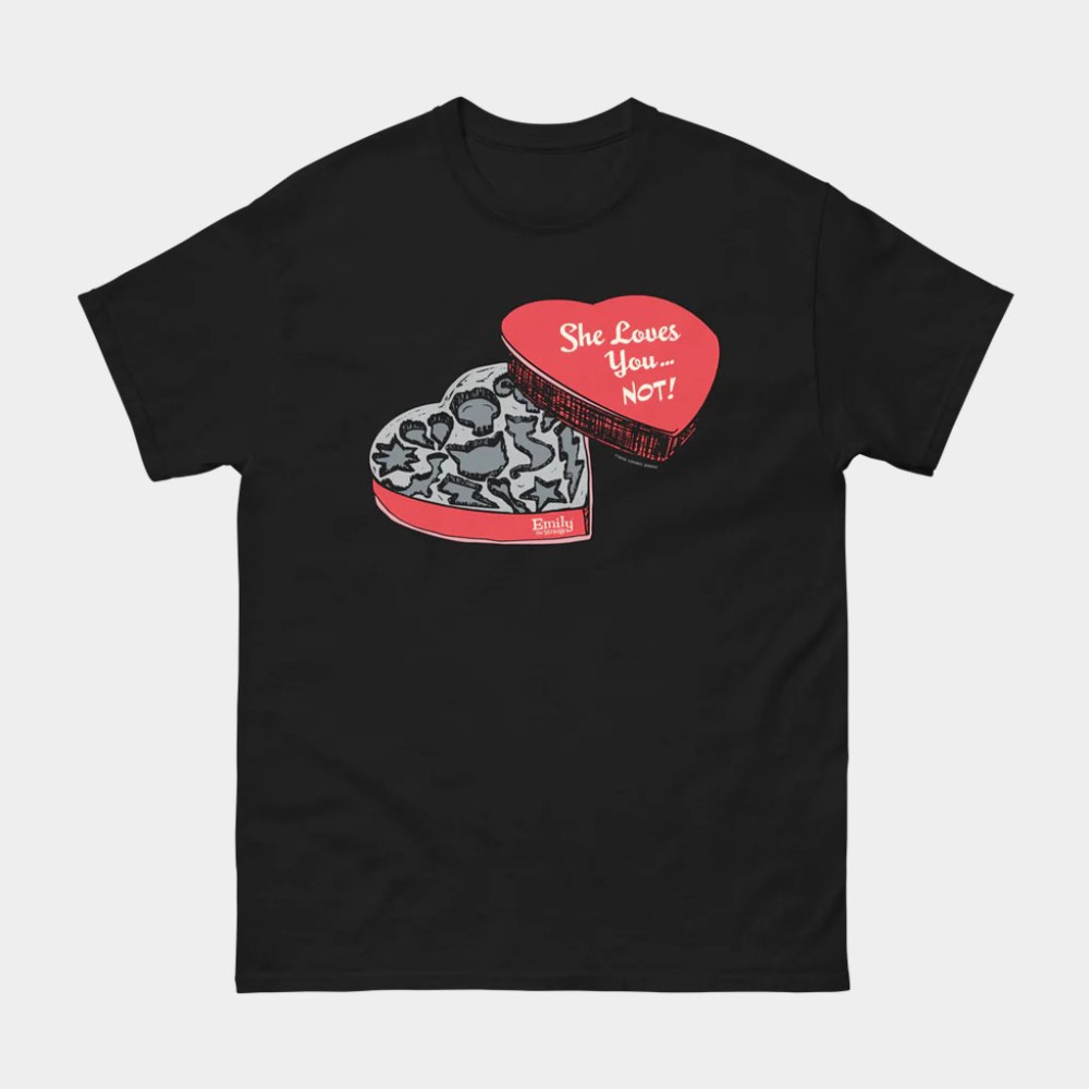 Emily Strange Merch She Loves You Not T-Shirt Emily The Strange Shirt Gifts For Girlfriend