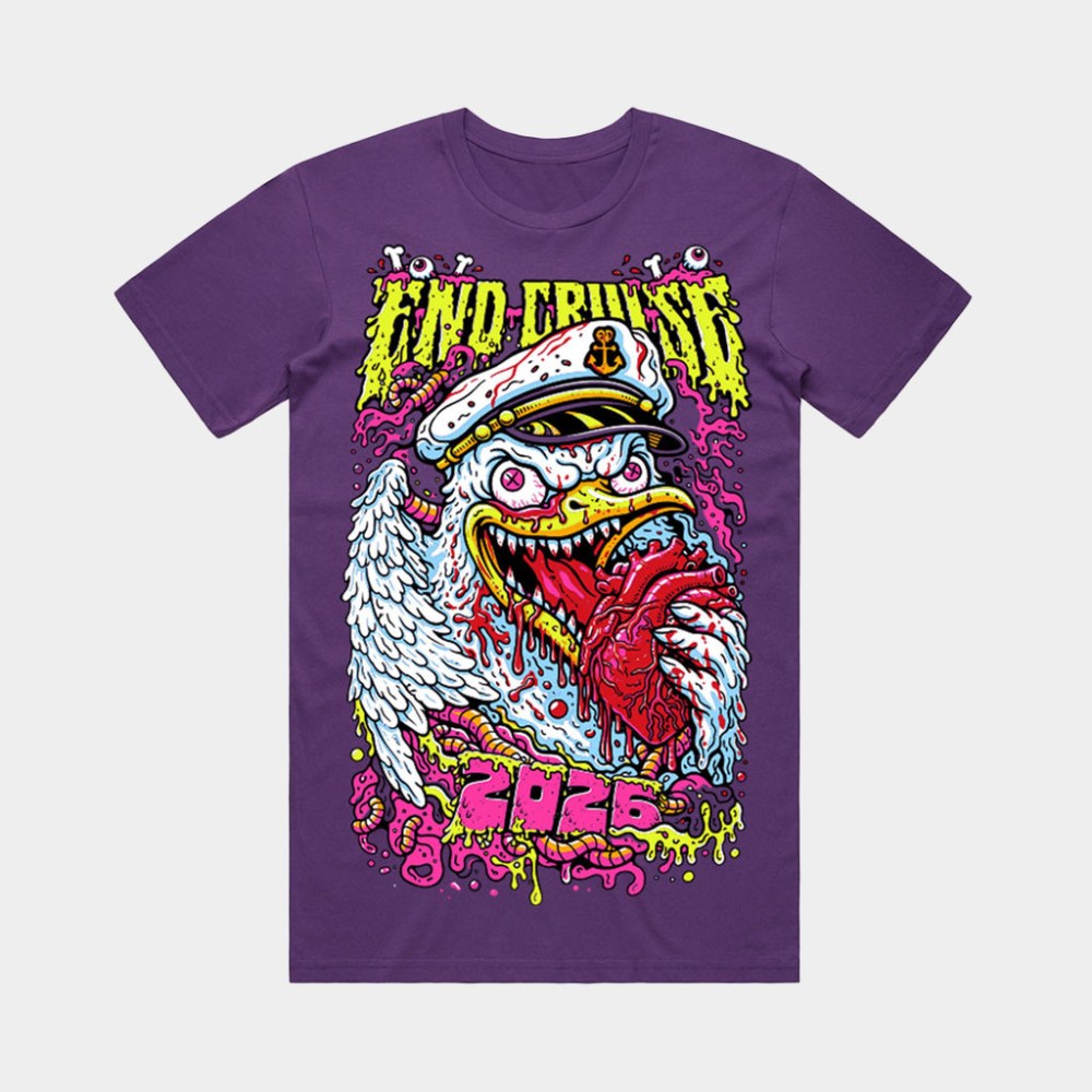 Emo's Not Dead Merch Psychotic Seagull T-Shirt End Cruise 2026 Shirt Birthday Gift For Him