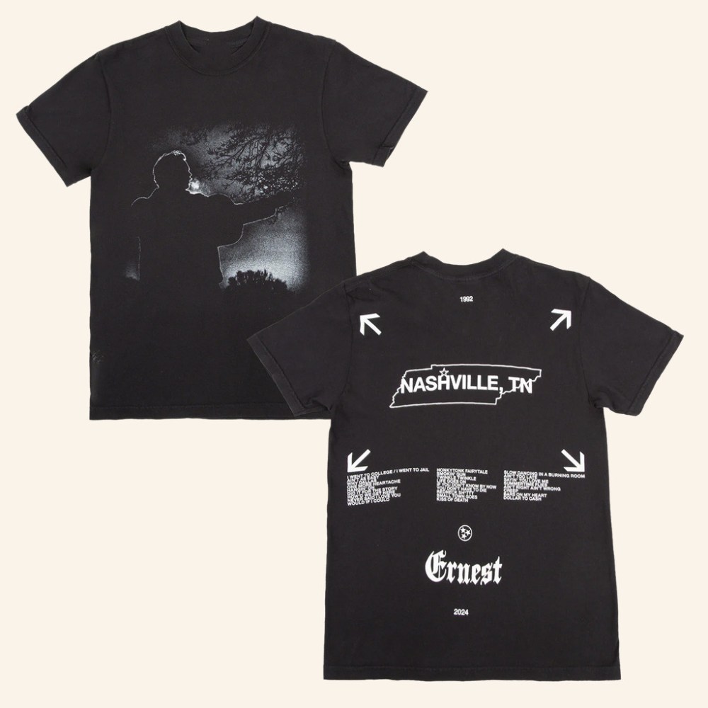 Ernest Merch Nashville Tracklist T-Shirt Best Christmas Gifts For Husband