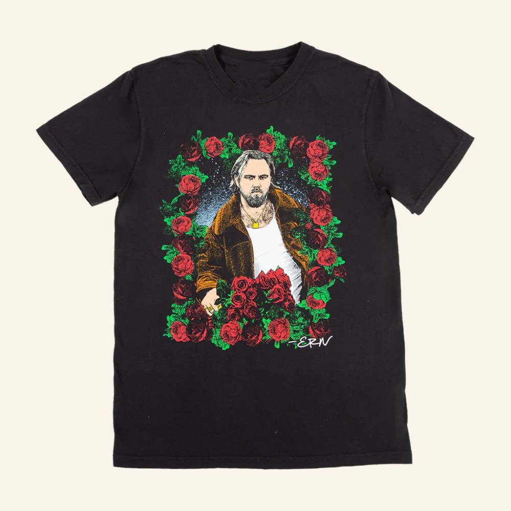 Ernest Merch Vintage Photo Flowers T-Shirt Christmas Gifts For Husband
