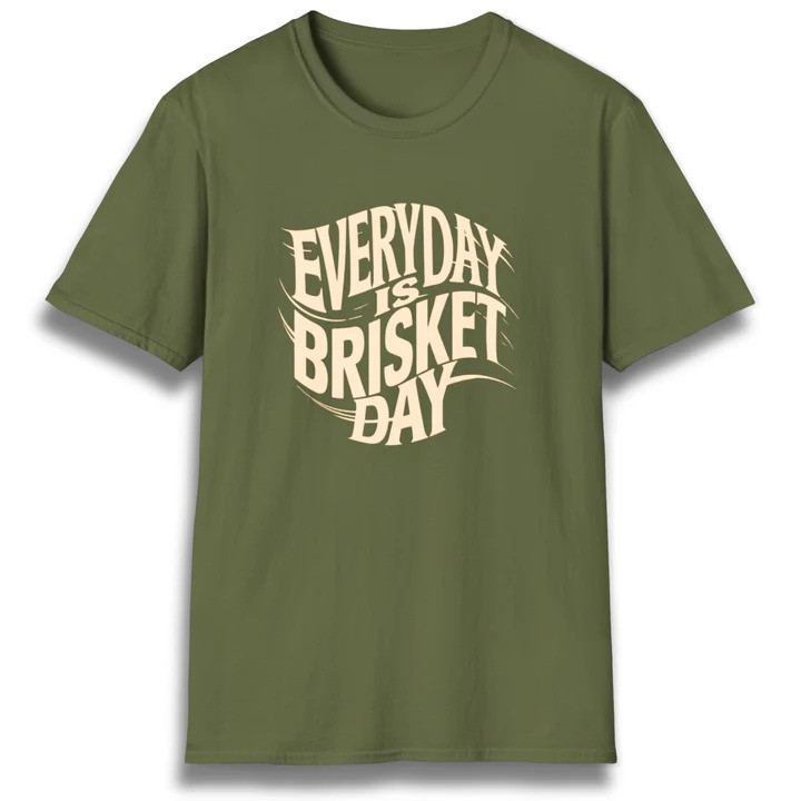 Everyday Is Brisket Day T Shirt Smoked Beef Lover Cookout Graphic Tees Best Gift For Dad